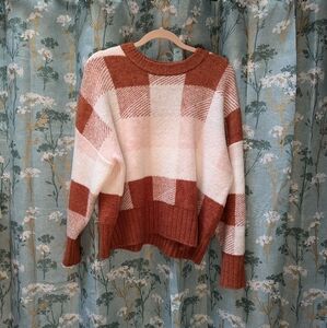 A new day plaid sweater